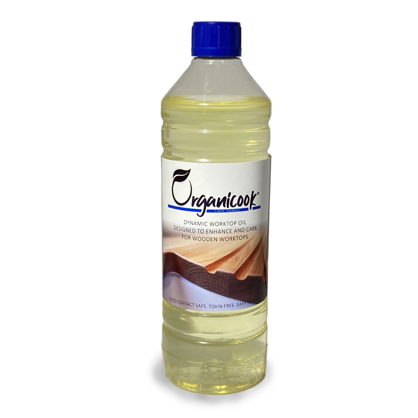 Organicook Wooden Worktop Oil Clear, 1 Litre. Fast and Easy to Apply - Food Safe Alternative to Danish Oil - Interior Wood Oil - Natural - Food Grade Wood Protection in Your Kitchen and Home