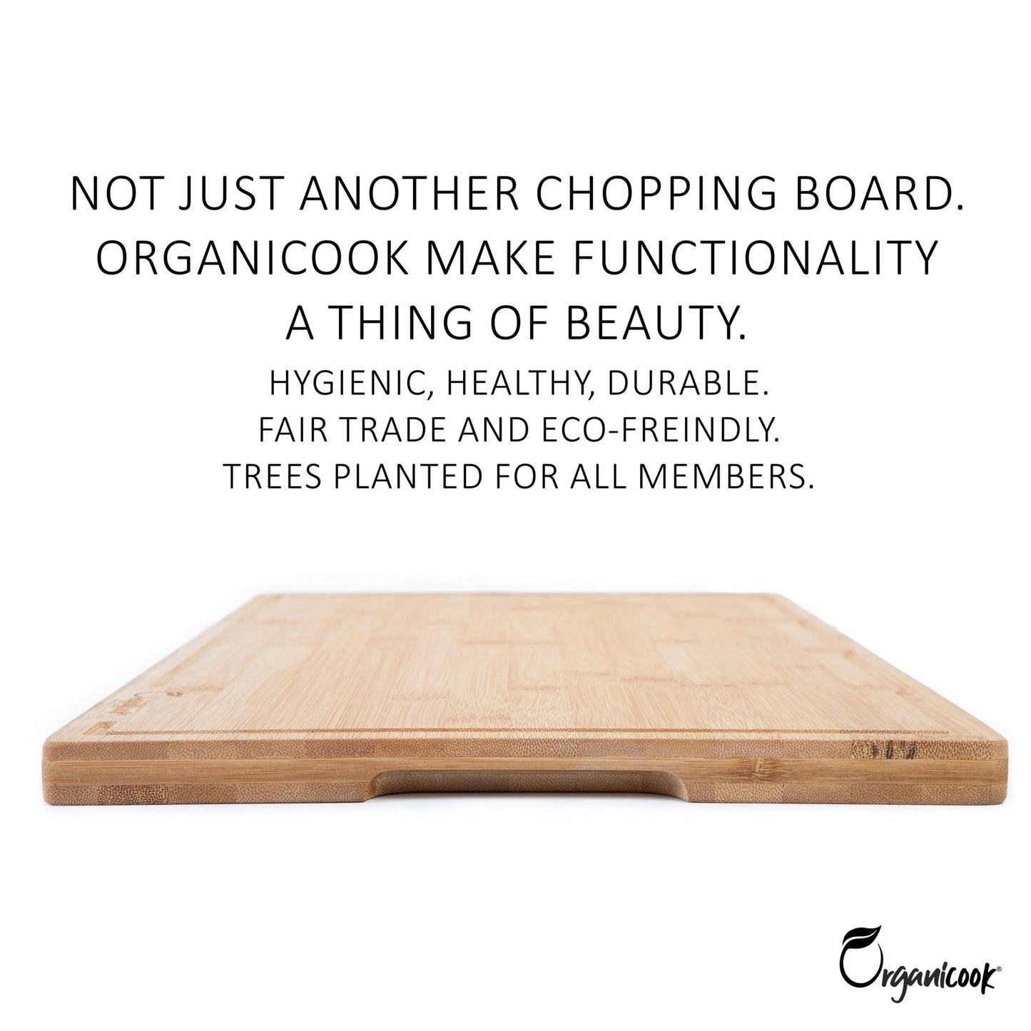 Organicook Essentials - Extra Large Wooden Chopping Board - Organicook