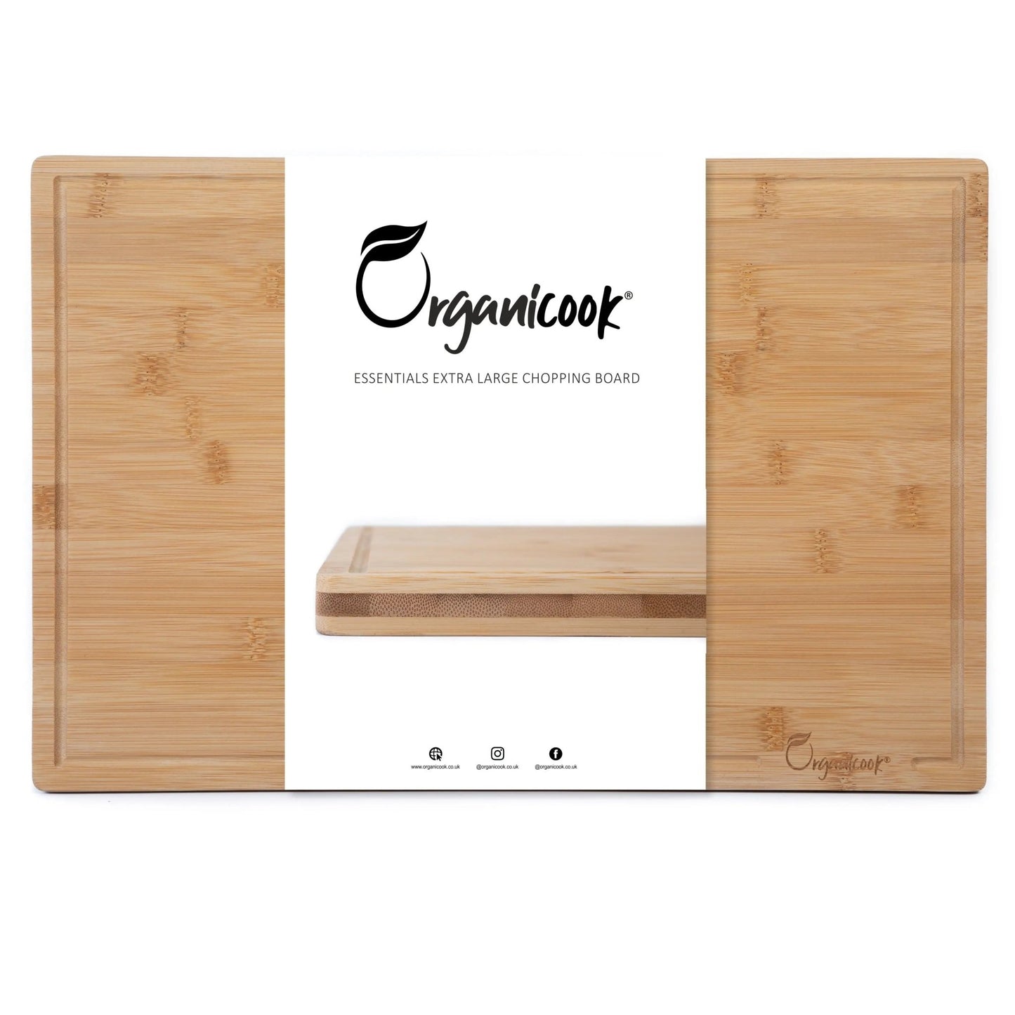 Organicook Essentials - Extra Large Wooden Chopping Board - Organicook