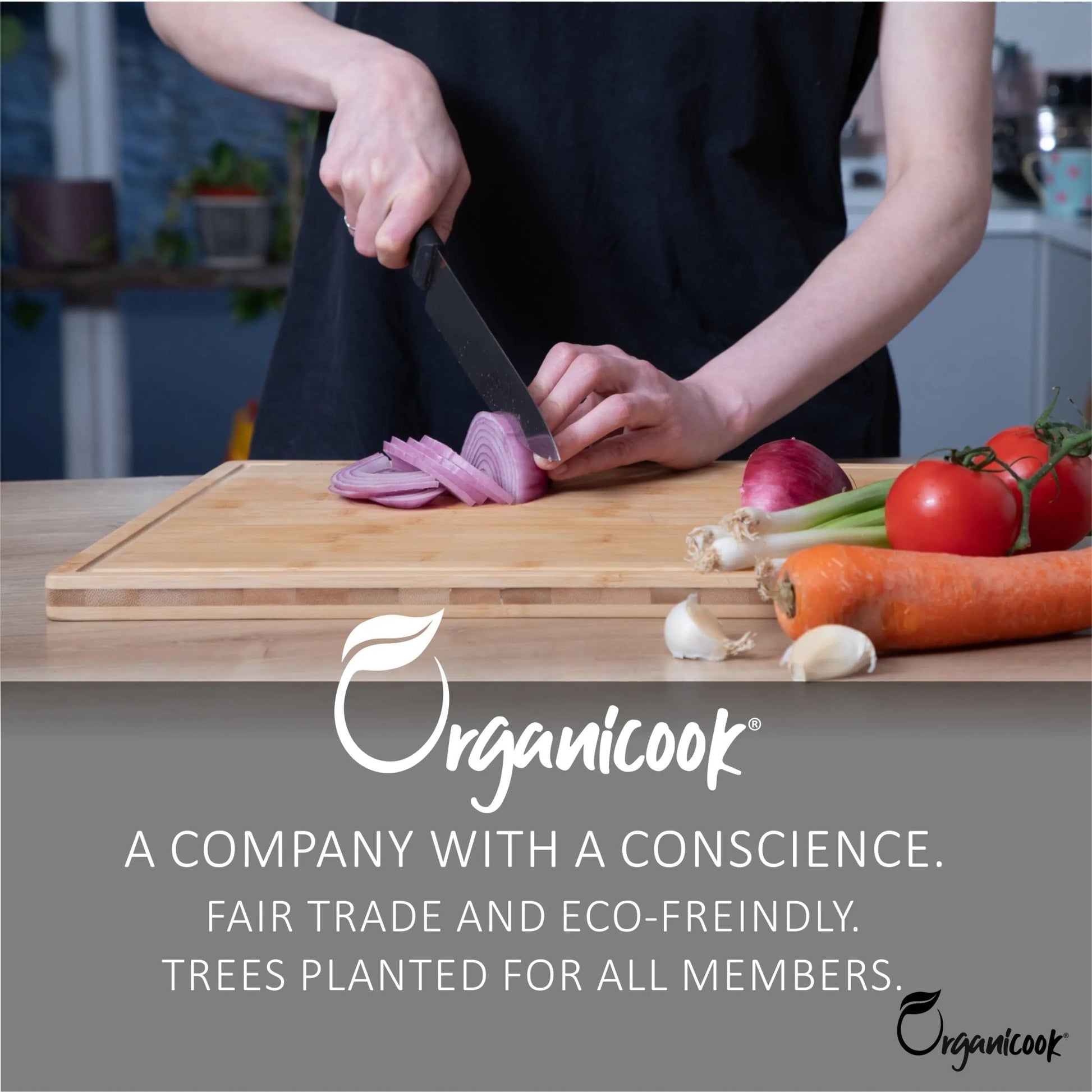 Organicook Essentials - Extra Large Wooden Chopping Board - Organicook