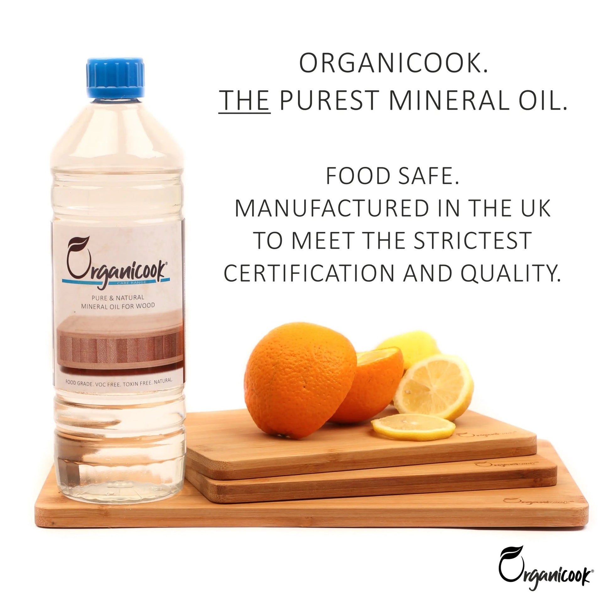 Organicook Food Grade Mineral Oil - 1 Litre - Organicook